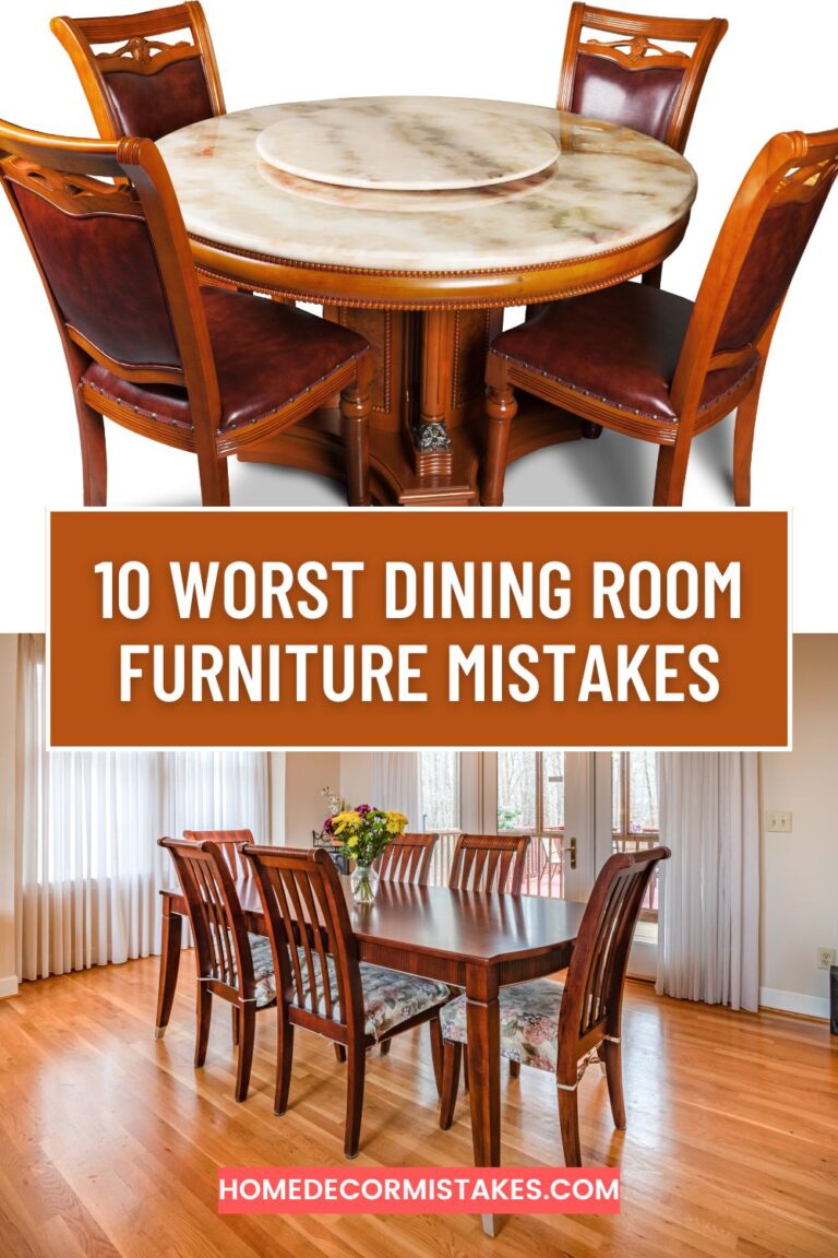 10 Dining Room Furniture Mistakes That Are Destroying Your Aesthetic