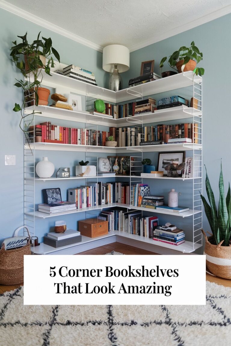 5 Corner Bookshelves That Look Amazing