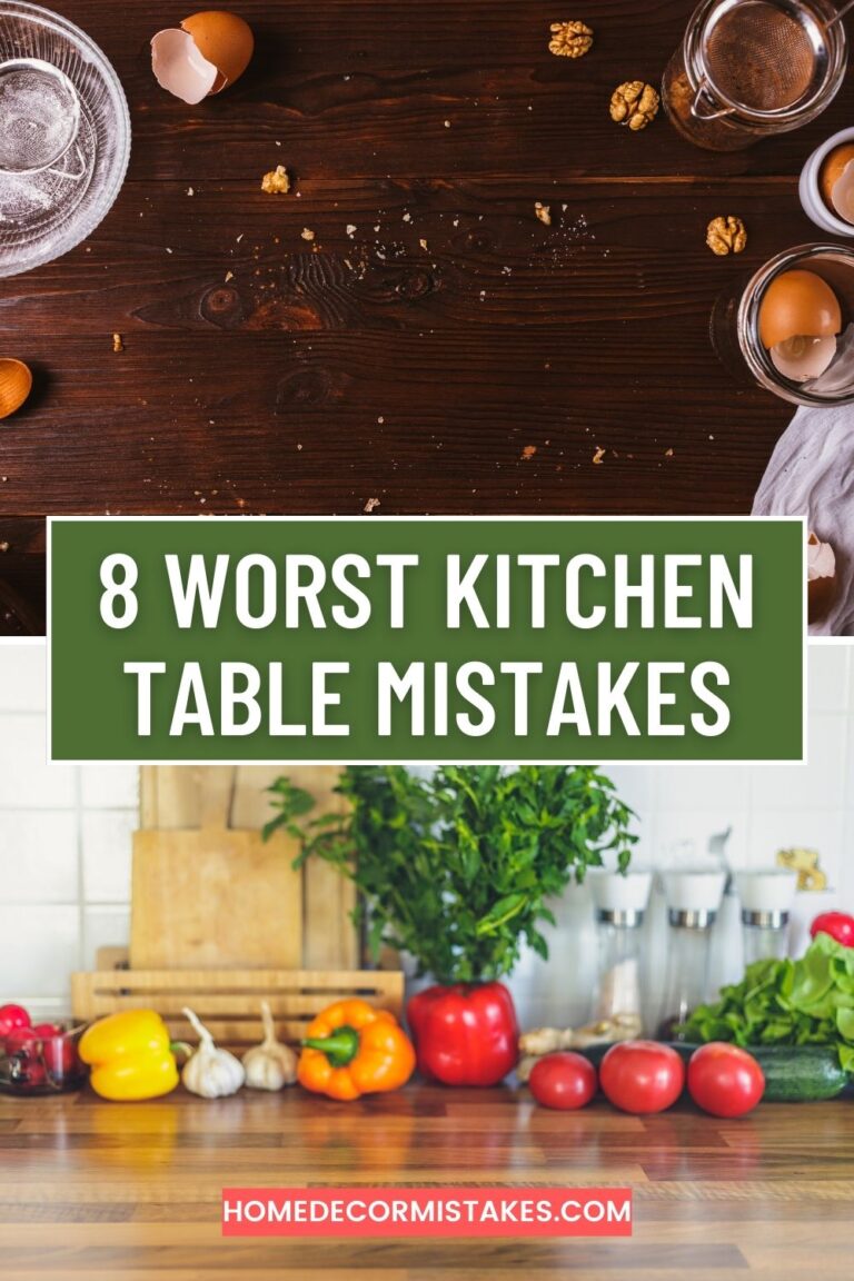 8 Kitchen Table Mistakes That Are Messing Up Your Dining Space