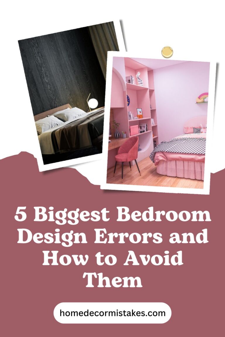 The 5 Biggest Bedroom Design Errors and How to Avoid Them