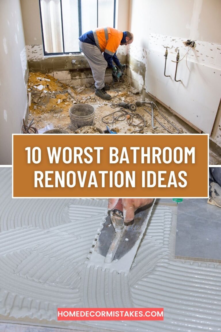 The Worst 10 Bathroom Ideas That Will Ruin Your Renovation