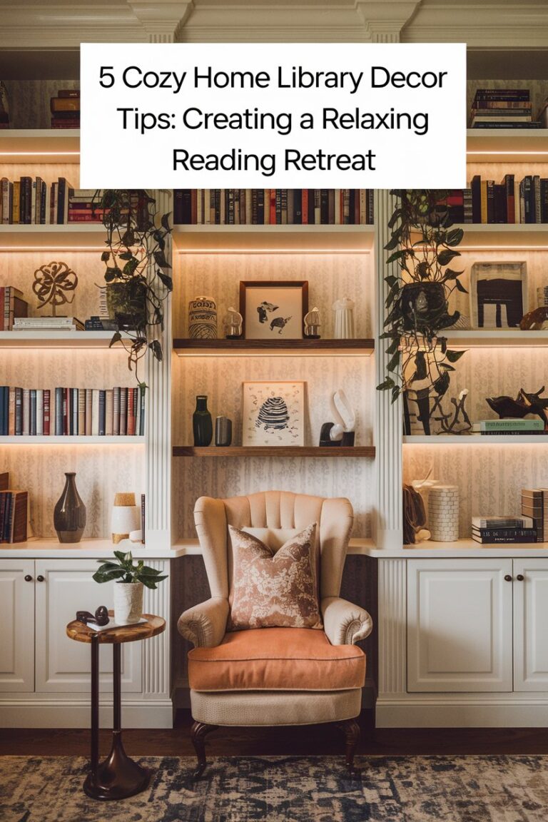 5 Cozy Home Library Decor Tips: Creating a Relaxing Reading Retreat