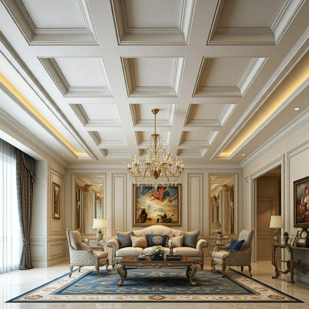 Luxury Living Room False Ceiling Designs