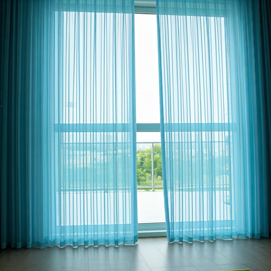 Blue Living Room Curtain Ideas