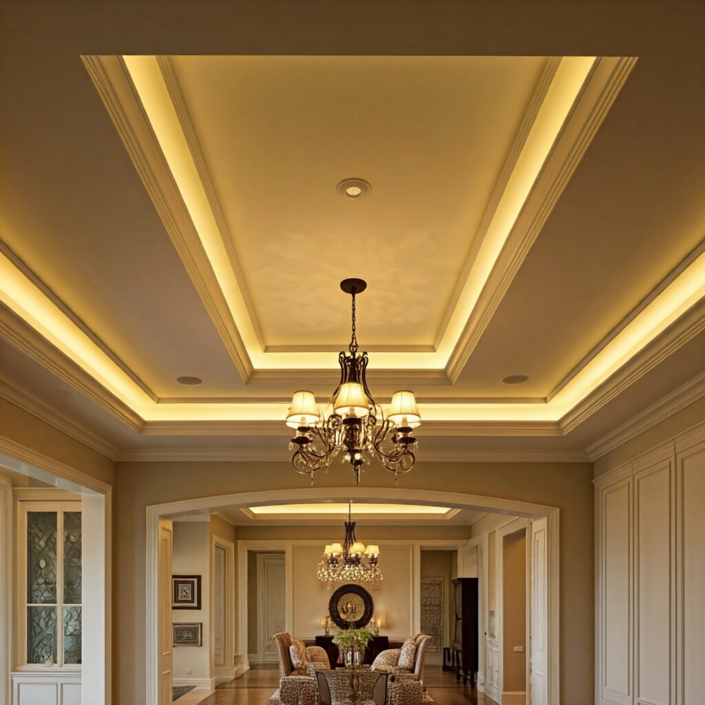 Luxury Living Room False Ceiling Designs