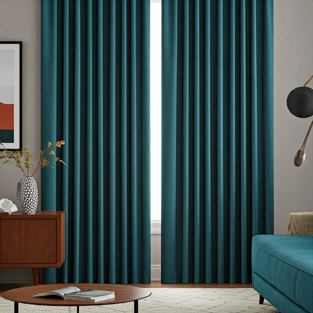 Blue Living Room Curtain Ideas