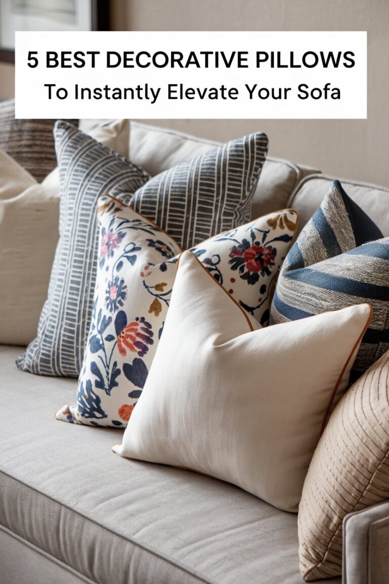 5 Best Decorative Pillows to Instantly Elevate Your Sofa