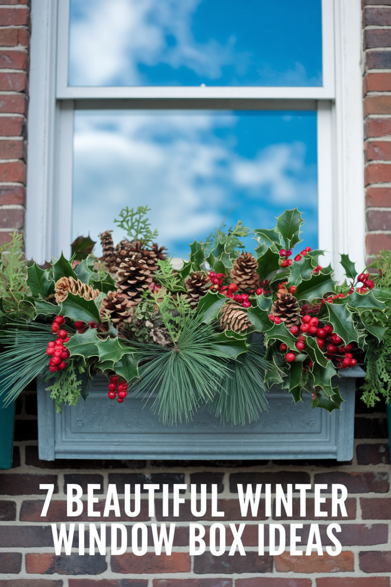 7 Beautiful Winter Window Box Ideas to Brighten Cold Days