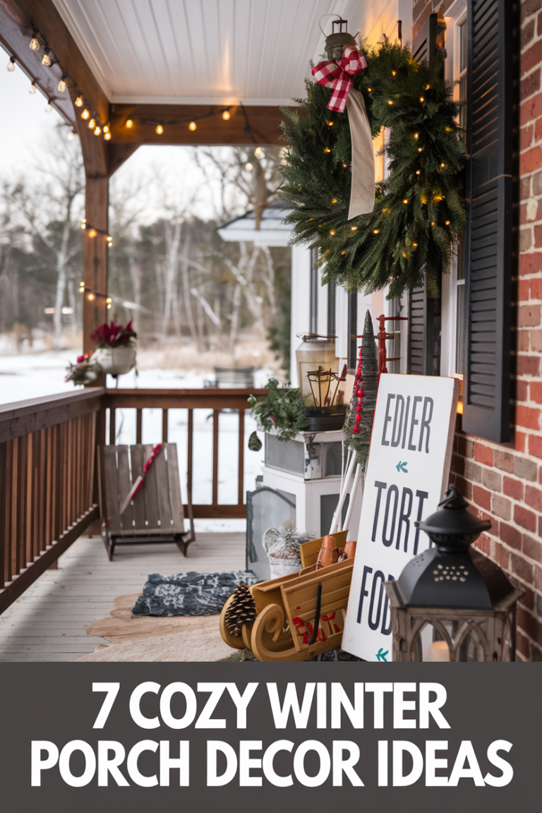 7 Cozy Winter Porch Decor Ideas to Warm Up Your Entryway