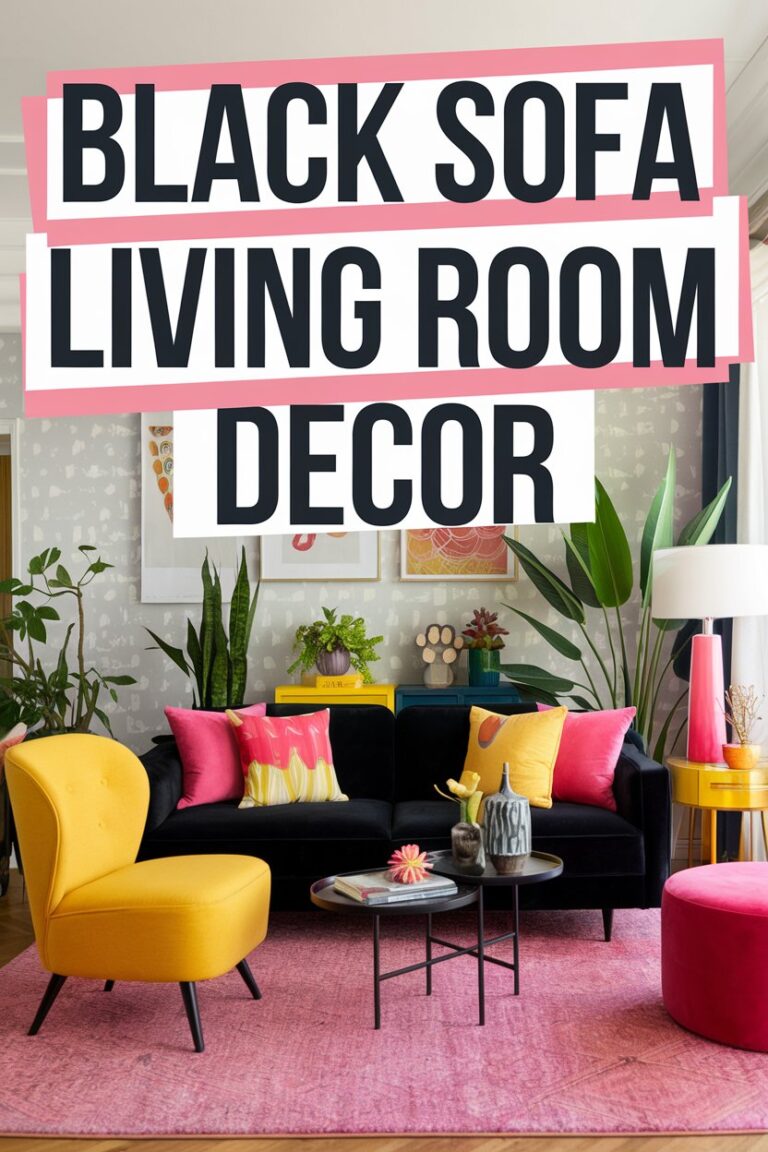 10 Black Sofa Living Room Decor Ideas for a Bold Look