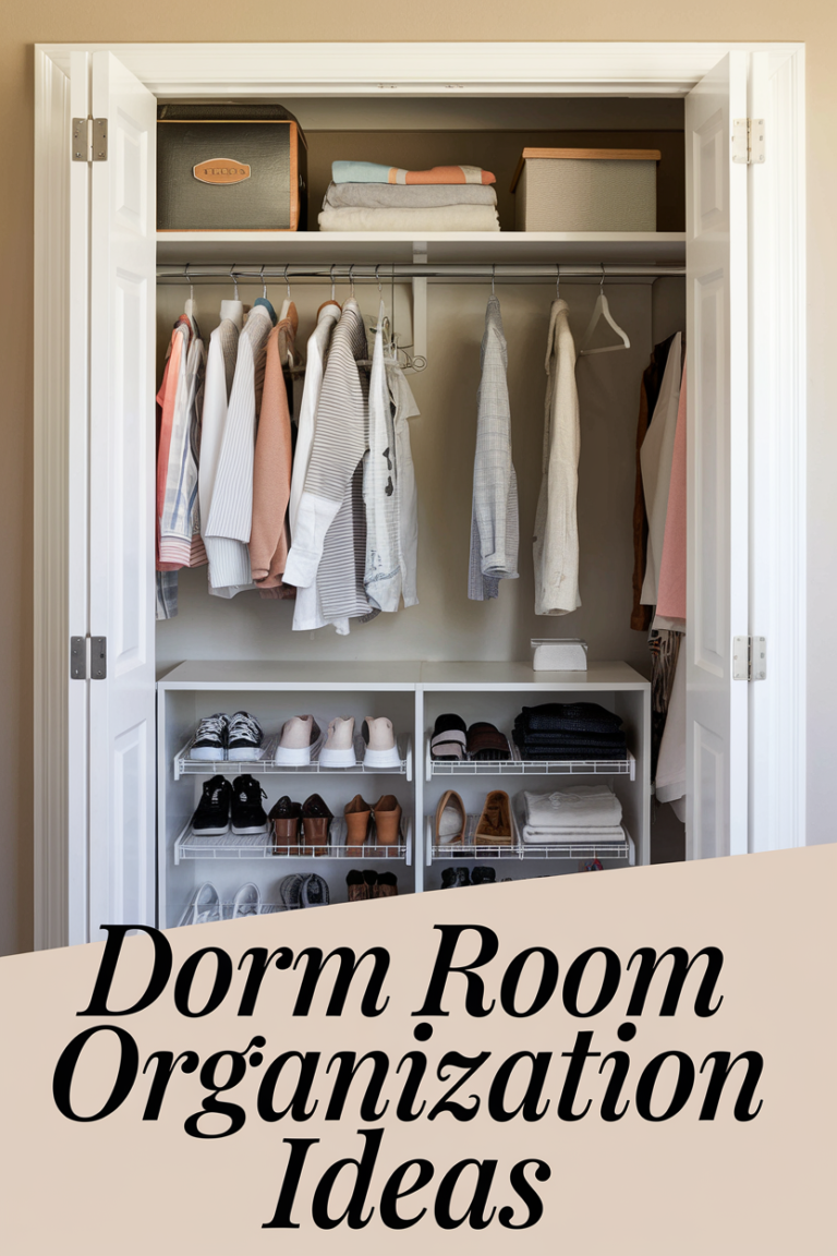 7 Dorm Room Closet Organization Ideas