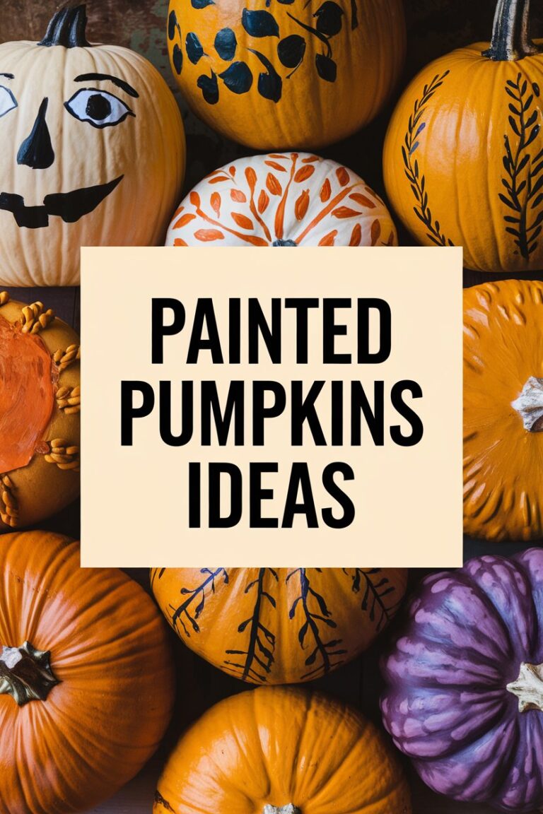 Painted Pumpkins: 7 Creative Ideas for Fall Decor