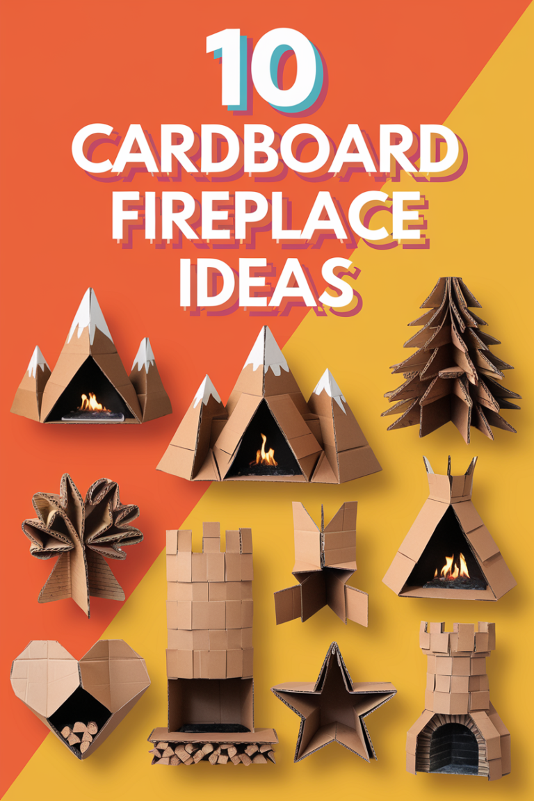 10 Cardboard Fireplace Ideas