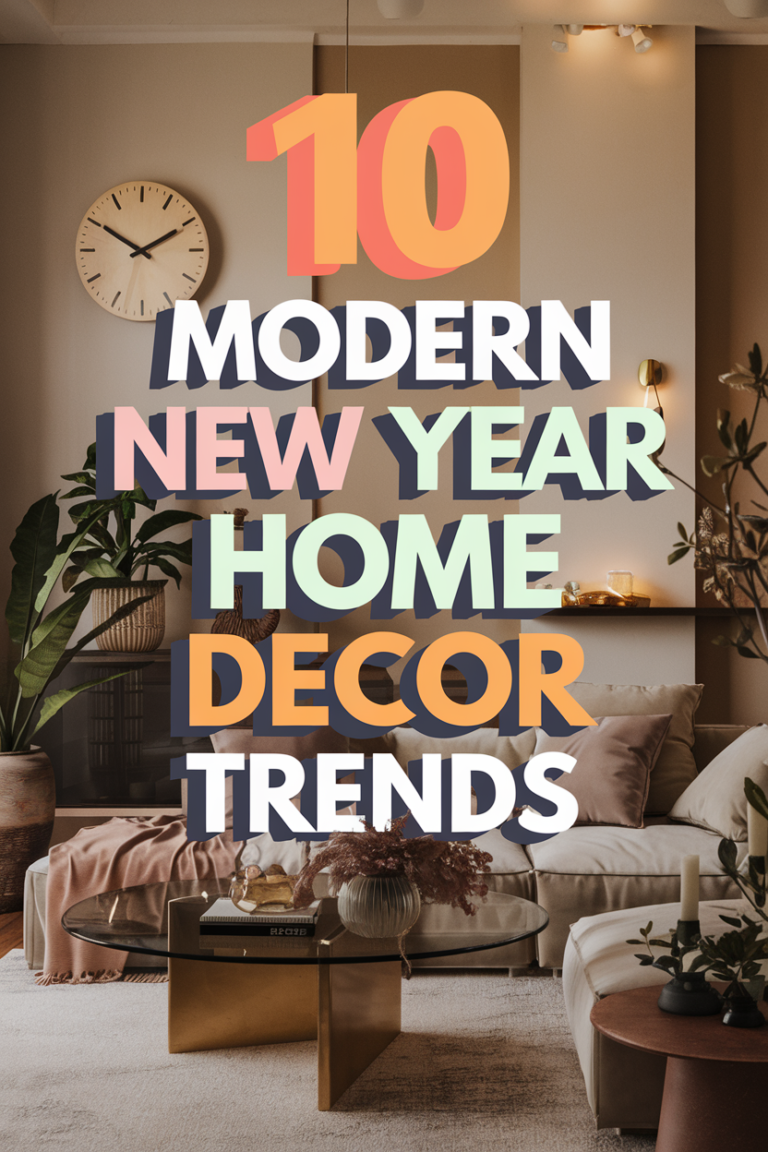 10 Modern New Year Home Decor Trends