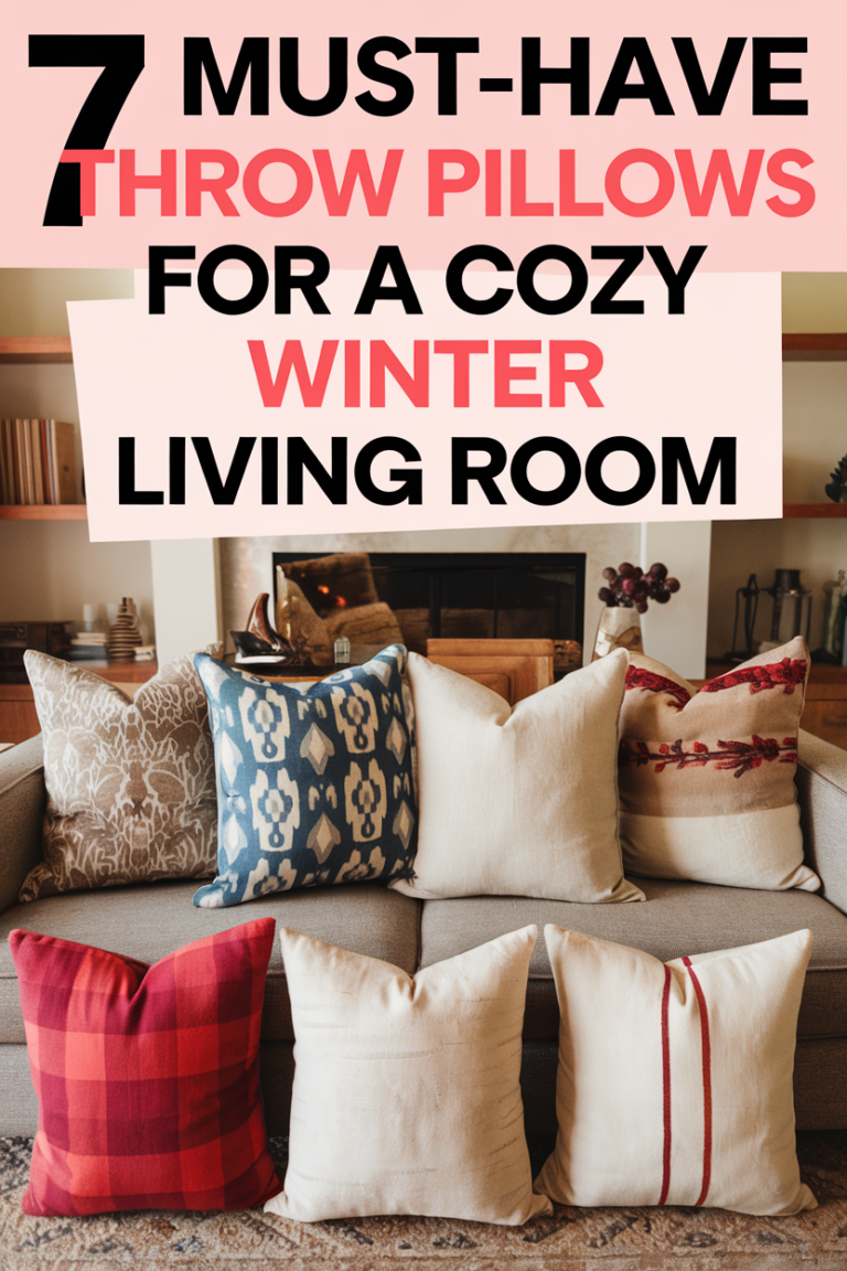 7 Must-Have Throw Pillows for a Cozy Winter Living Room