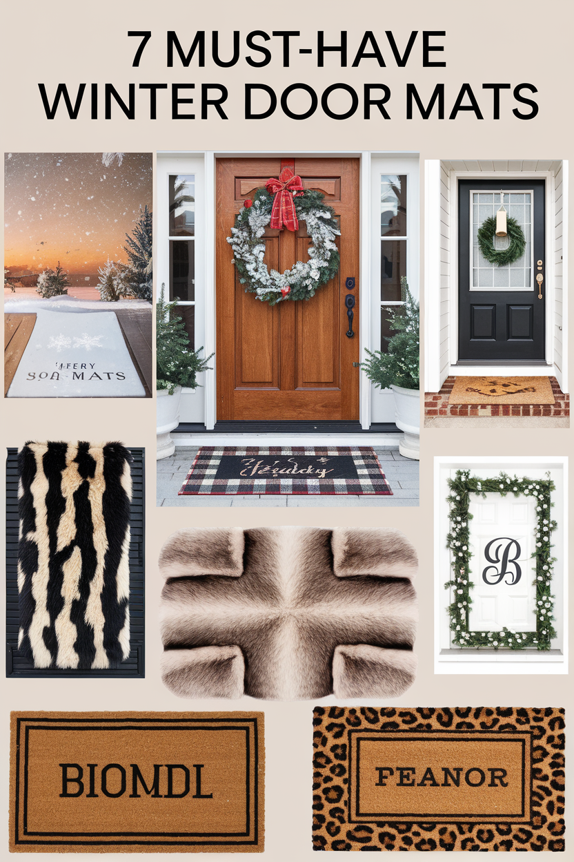 7 Must-Have Winter Door Mats