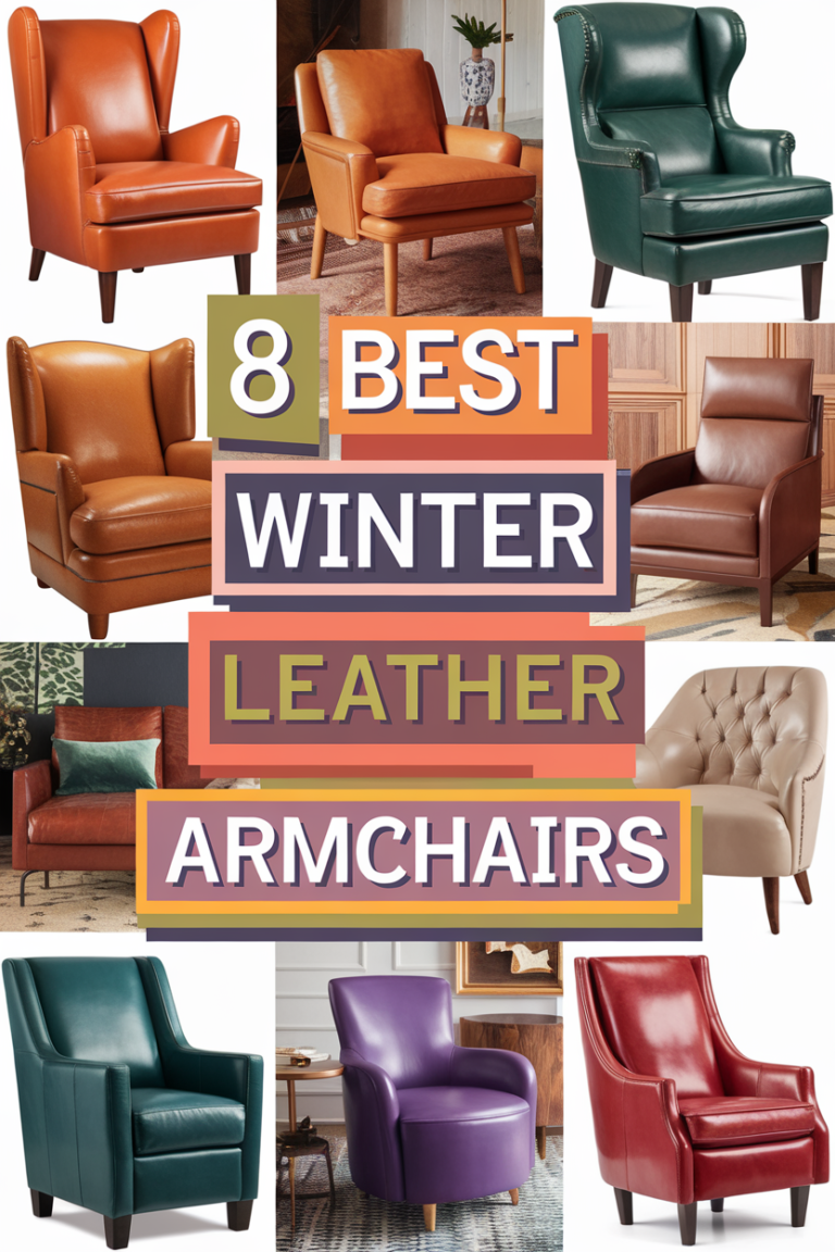 8 High-End Leather Armchairs to Curl Up In This Winter