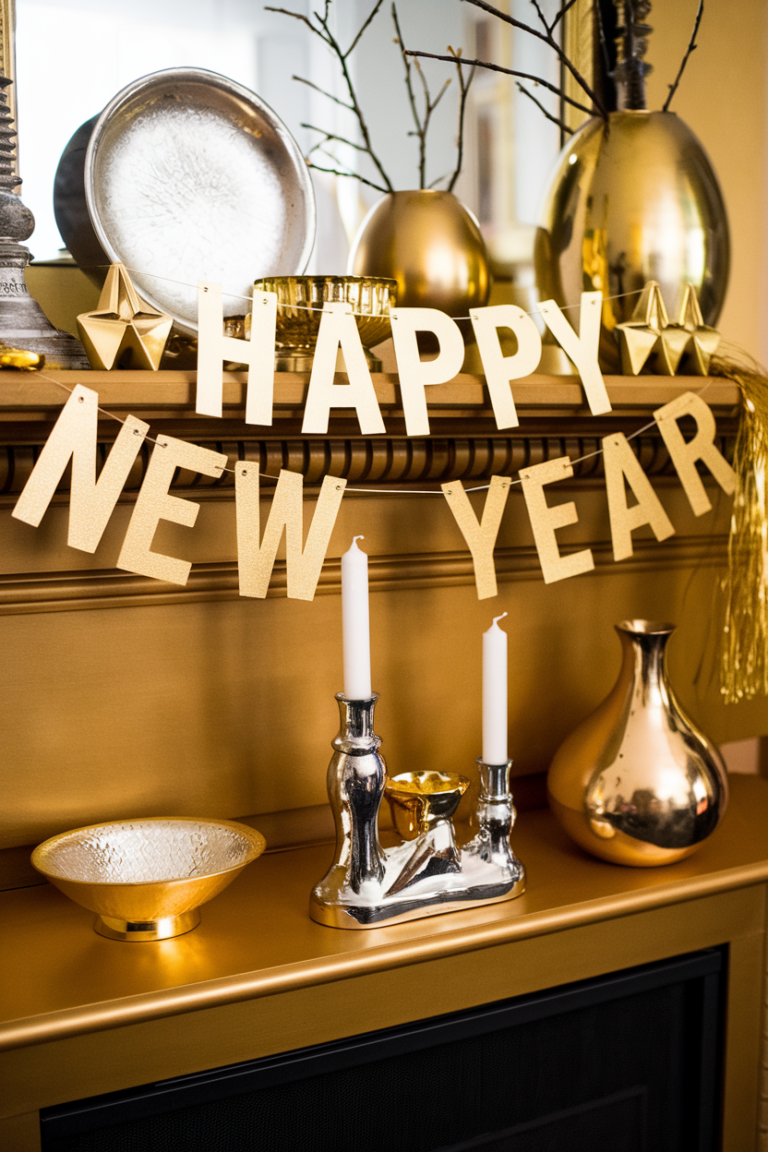 Gold and Silver New Year Decor Ideas for a Luxe Look