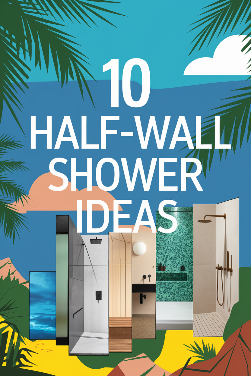 Half-Wall Shower Ideas