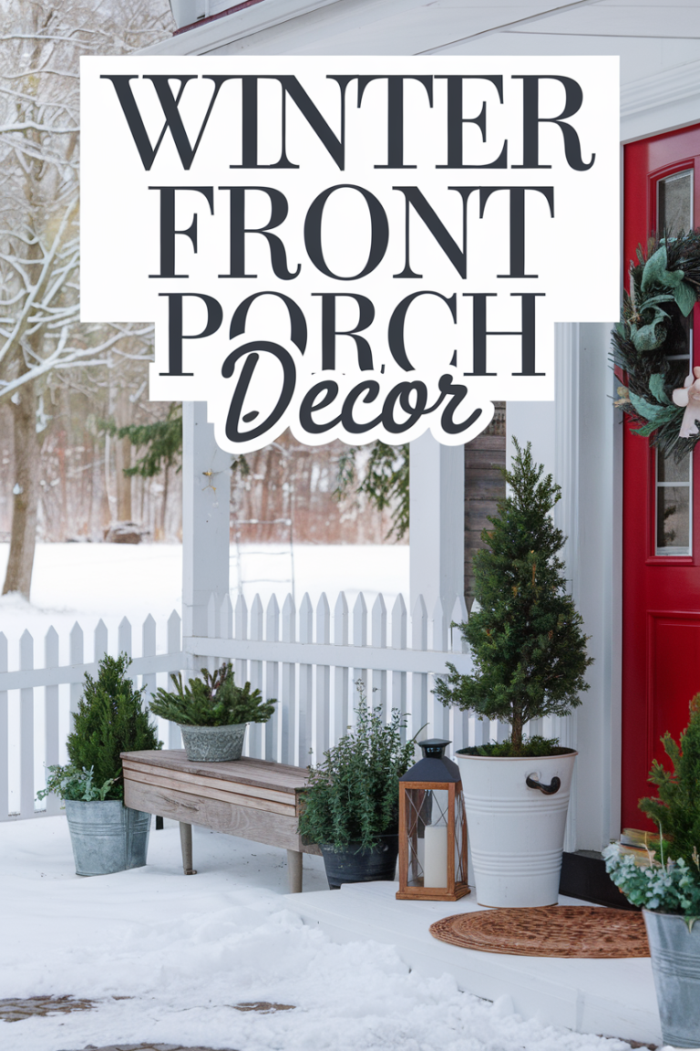 Winter Front Porch Decor