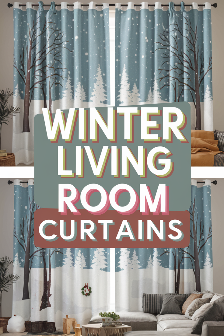 Winter Living Room Curtains