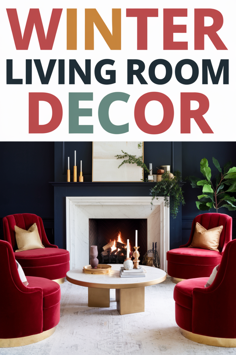 Winter Living Room Decor