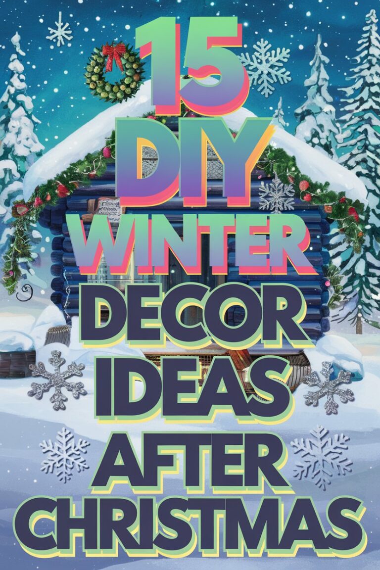 15 DIY Winter Decoration Ideas After Christmas