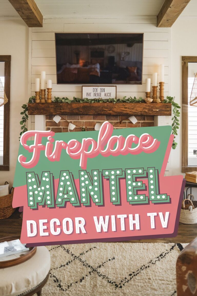 Fireplace Mantel Decor with TV: Stylish Ideas for a Balanced Look