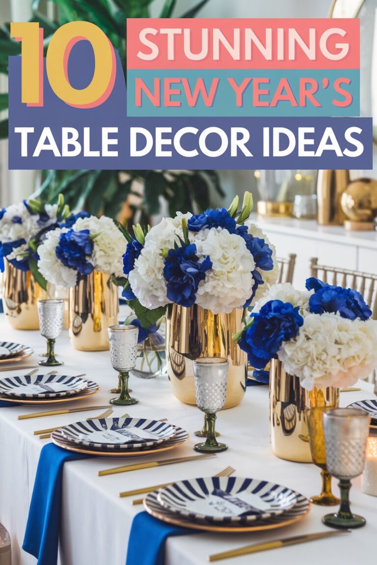 10 Stunning New Year’s Table Decor Ideas for a Festive Celebration