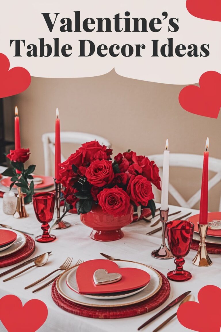 Valentine’s Table Decor: Create a Romantic Setting for Your Special Day