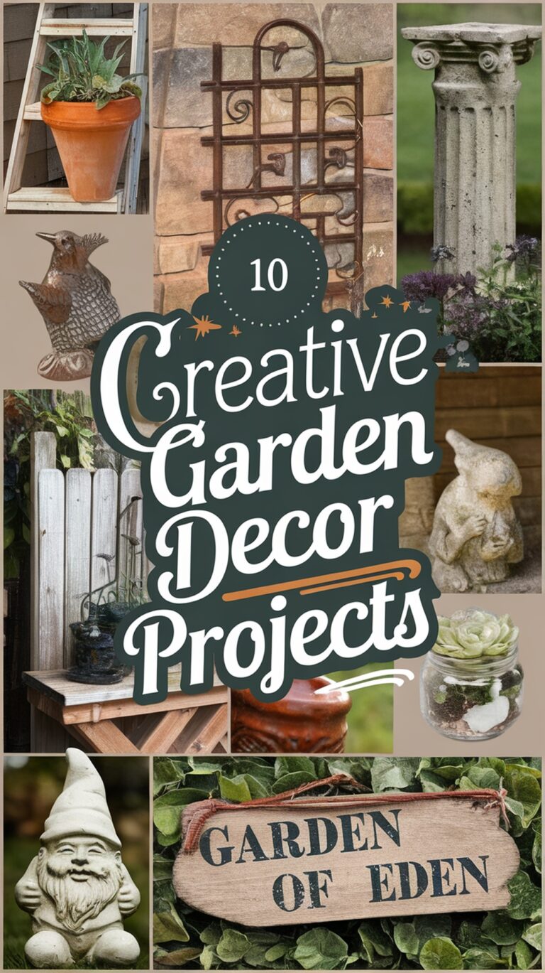 10 Creative Garden Decor Projects to Transform Your Outdoor Space