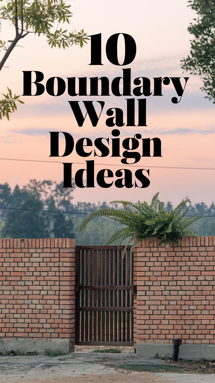 10 Stunning Boundary Wall Design Ideas to Elevate Your Home’s Appeal