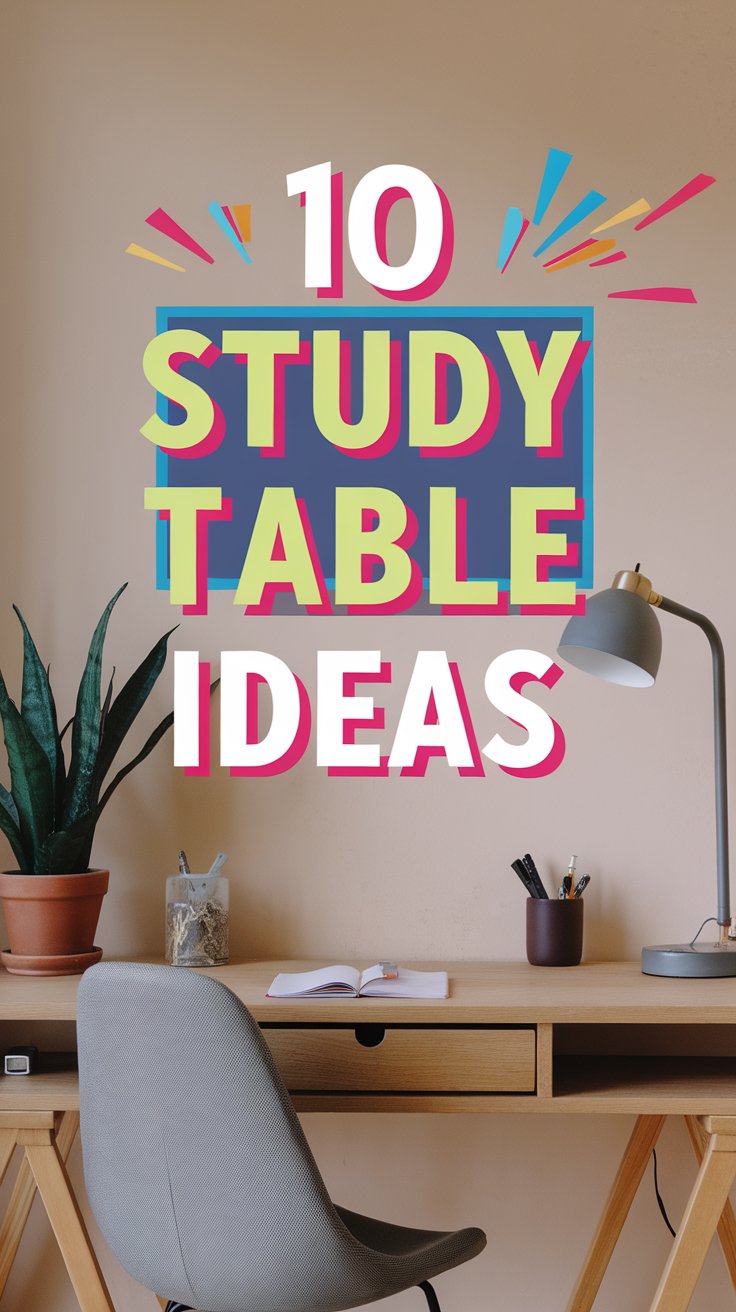 10 Creative Study Table Ideas to Boost Your Productivity